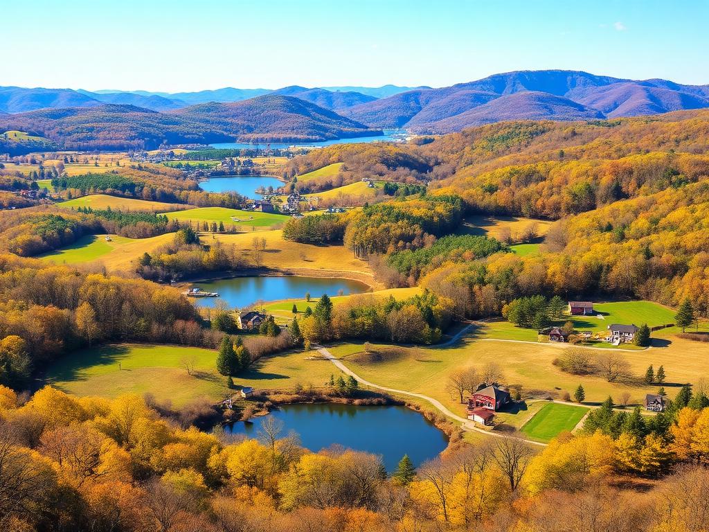 Scenic Hudson Valley landscape in Putnam County, New York