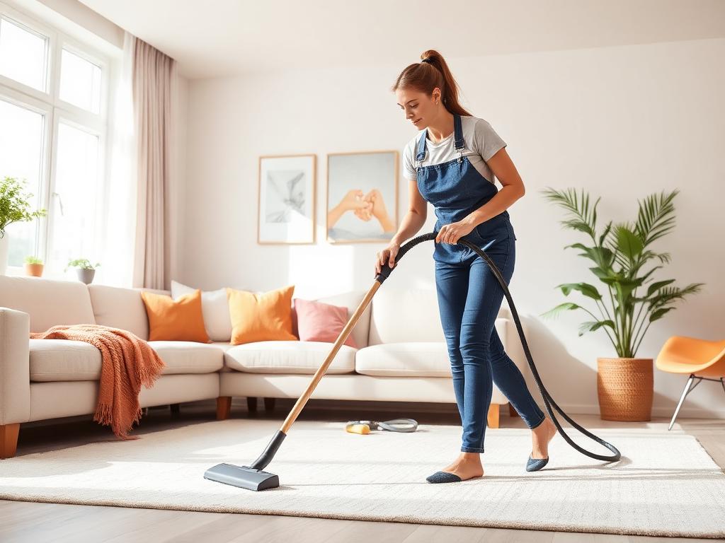 Professional house cleaning service in a bright Brewster, NY home